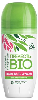 Изображение товара Дезодорант-антиперспирант роликовый «Прелесть» Био Нежность и уход, 50 мл