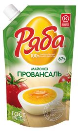 Изображение товара Майонез «Ряба» Провансаль 67% охлажденный, 192 г