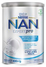 Изображение товара Смесь сухая безлактозная NAN с рождения при непереносимости лактозы и диарее БЗМЖ, 400 г