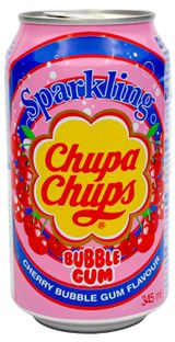 Изображение товара Напиток газированный Chupa Chups Баблгам Чери Корея, 345 мл