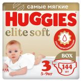 Изображение товара Подгузники Huggies Elite Soft 3 (5-9 кг), 144 шт
