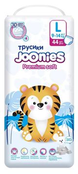 Изображение товара Трусики Joonies Premium Soft L (9-14 кг), 44 шт