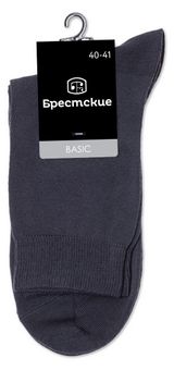 Изображение товара Носки мужские «Брестские» темно серые, р. 25