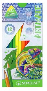 Изображение товара Набор цветных карандашей ACMELIAE Neon Artmate неоновых, 12 цветов