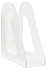 Изображение товара Лоток для бумаг вертикальный «Стамм» Фаворит прозрачный, ширина 90 мм