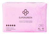 Изображение товара Прокладки гигиенические SUPERGREEN, 6 шт