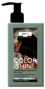 Изображение товара Маска тонирующая для волос Color Shine Stylist Pro Роскошный черный, 200 мл