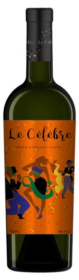 Изображение товара Вино Le Celebre красное сухое Россия, 0,75 л