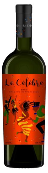Изображение товара Вино Le Celebre красное полусладкое Россия, 0,75 л