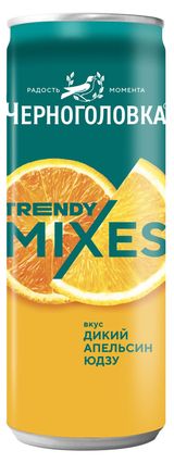 Изображение товара Напиток газированный «Черноголовка» со вкусом дикого апельсина и юдзу, 330 мл