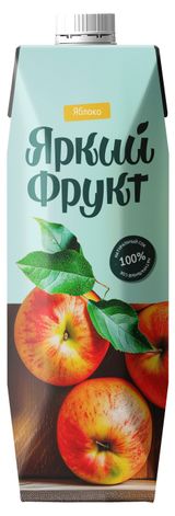 Изображение товара Сок «Яркий фрукт» Яблочный, 1 л