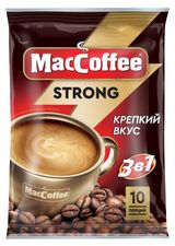 Изображение товара Кофейный напиток MacCoffee Strong 3 в 1, 18 г х 10 шт