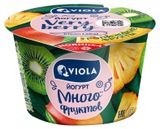 Изображение товара Йогурт Viola Very Berry ложковый с тропическими фруктами 2,6% БЗМЖ, 180 г