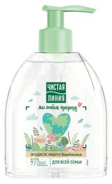 Изображение товара Жидкое мыло «Чистая Линия» Березовое, 520 мл