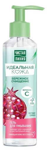 Изображение товара Гель для умывания «Чистая Линия» для нормальной и комбинированной кожи, 160 мл