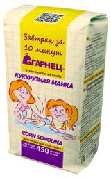 Изображение товара Крупа кукурузная Garnec помол манка, 450 г