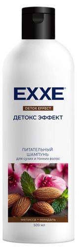 Изображение товара Шампунь для волос Exxe Детокс эффект питательный для сухих и тонких волос, 500 мл