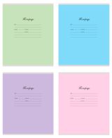 Изображение товара Тетрадь АШАН Красная птица в линейку, 24 л, 1 шт, в ассортименте