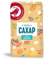 Изображение товара Сахар-песок АШАН Красная птица Экстра, 1кг