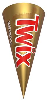 Изображение товара Мороженое молочное TWIX двухслойное со вкусом карамели в сахарном рожке с глазурью БЗМЖ, 68 г
