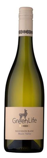 Изображение товара Вино GreenLife Sauvignon Blanc белое сухое Чили, 0,75 л