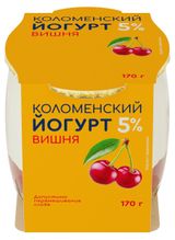 Изображение товара Йогурт «Коломенский» вишня 5% БЗМЖ, 170 г