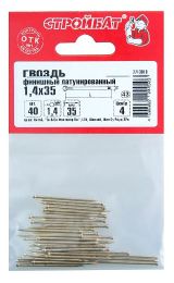 Изображение товара Гвозди финишные «СТРОЙБАТ» 1,4х35 мм, 40 шт