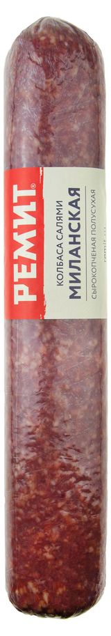Изображение товара Колбаса сырокопченая «Ремит» Салями Миланская полусухая, ~ 0,5 кг