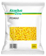 Изображение товара Макаронные изделия «Каждый день» Рожки, 500 г
