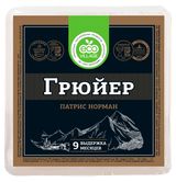 Изображение товара Сыр полутвердый Грюйер Патрис Норман Eco Village 48% БЗМЖ, 180 г