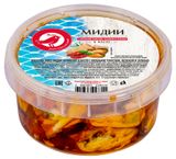 Изображение товара Мидии в масле АШАН Красная птица с вяленым томатами, 200 г