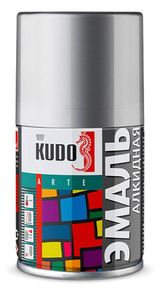 Изображение товара Краска аэрозольная KUDO черная глянцевая, 210 мл