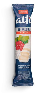 Изображение товара Сыр мягкий Бри Alti Brie Cheese Snack c белой плесенью снек батончик 60%, 180 г