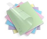 Изображение товара Тетрадь школьная ErichKrause в клетку с пластиковой обложкой на скобе А5+, 18 л