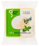 Изображение товара Сыр растительный Green Idea Vegan Моцарелла на основе крахмала без глютена и лактозы 24% ЗМЖ, 200 г