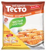 Изображение товара Тесто замороженное «Хлебный дом» Звездное слоеное бездрожжевое, 1 кг