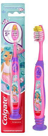Изображение товара Зубная щетка детская Colgate Barbie/Star Smile 5+ ультрамягкая