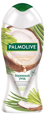 Изображение товара Гель-крем для душа Palmolive Бережный уход с кокосовым маслом и лемонграссом для чувствительной кожи, 250 мл