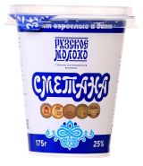 Изображение товара Сметана «Рузская» 25% БЗМЖ, 175 г