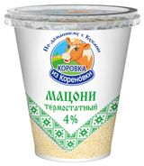 Изображение товара Мацони «Коровка из Кореновки» Кавказский 4% БЗМЖ охлажденный, 300 г