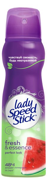 Изображение товара Дезодорант-антиперспирант спрей Lady Speed Stick fresh&essence Perfect look Арбуз, 150 мл
