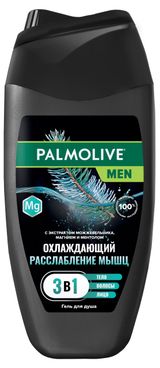 Изображение товара Гель для душа Palmolive Men Охлаждающий Расслабление Мышц 3 в 1 для тела волос лица и бороды, 250 мл