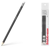 Изображение товара Карандаш чернографитный ErichKrause трехгранный HB, 3 шт