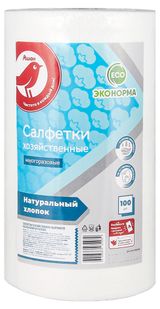Изображение товара Салфетки АШАН Красная птица в рулоне, 100 шт