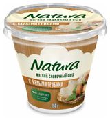 Изображение товара Сыр мягкий творожный сливочный NATURA с грибами 55% БЗМЖ Сербия, 150 г