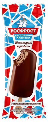 Изображение товара Мороженое пломбир «НАСТОЯЩИЙ ПЛОМБИР» шоколадный трюфель эскимо БЗМЖ, 70 г