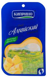 Изображение товара Сыр твердый Алтайский нарезка «Киприно» 50% БЗМЖ, 125 г