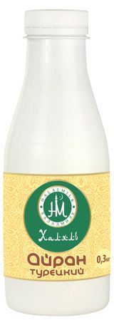 Изображение товара Напиток кисломолочный Айран «Халалмилк» Турецкий халяль 1,8% БЗМЖ, 300 г