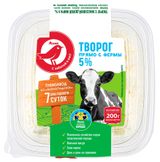 Изображение товара Творог рассыпчатый АШАН Красная Птица фермерский 5%, 200 г