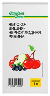 Изображение товара Нектар «Каждый день» яблочно-вишневый, 1 л